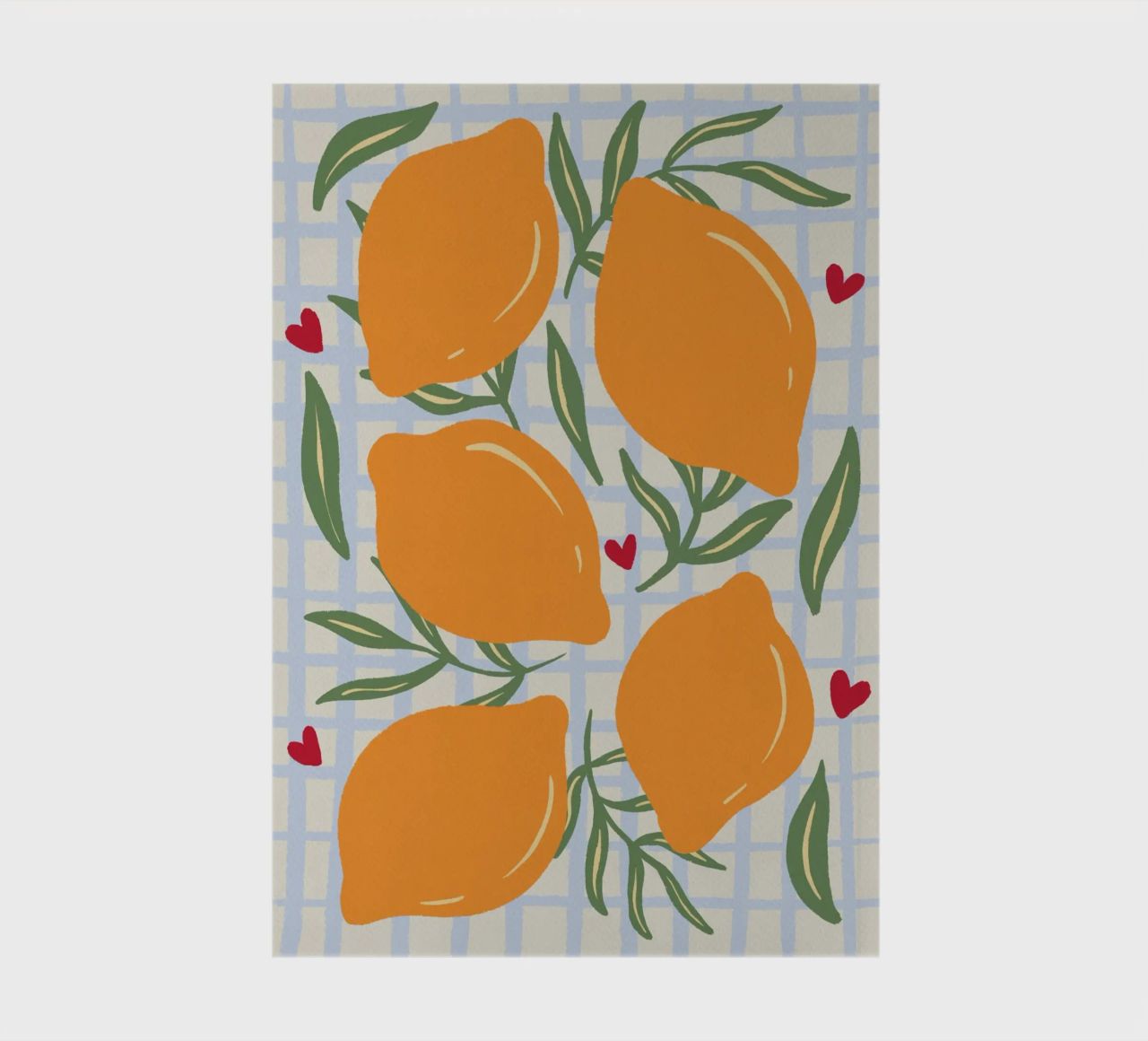 Lemons on a grid pattern notebook by Wackapacka