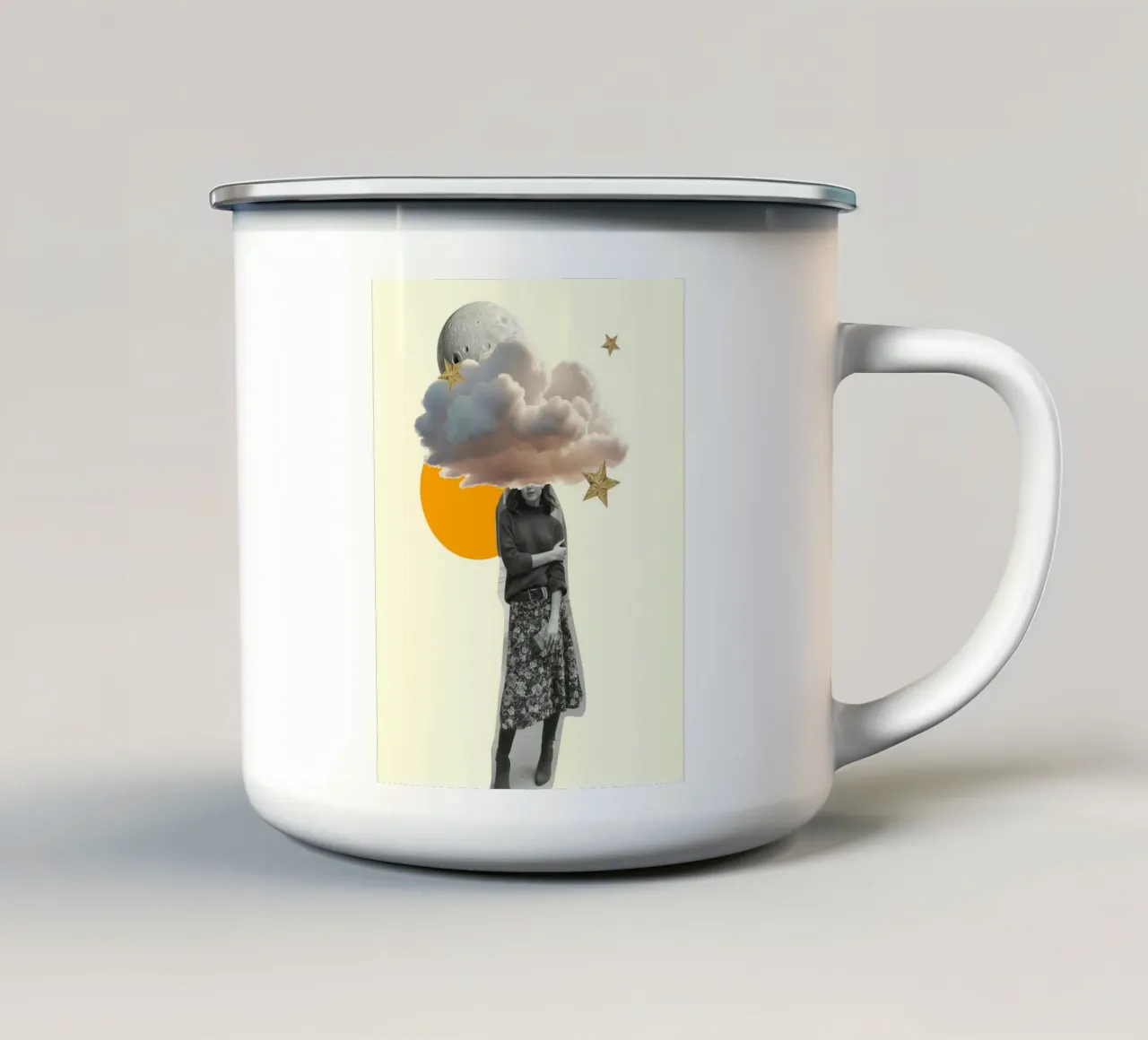 Head in the Clouds tazza in smalto da Indigo Rain