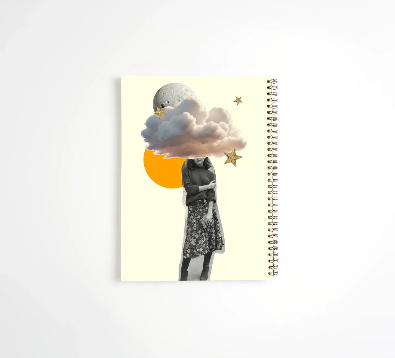 Head in the Clouds spiral notebook by Indigo Rain