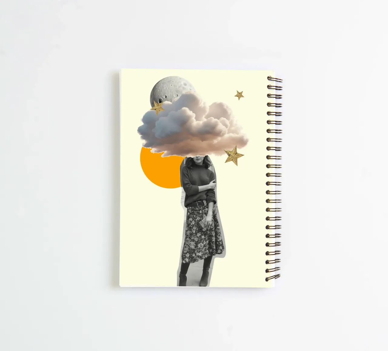 Head in the Clouds spiral notebook by Indigo Rain