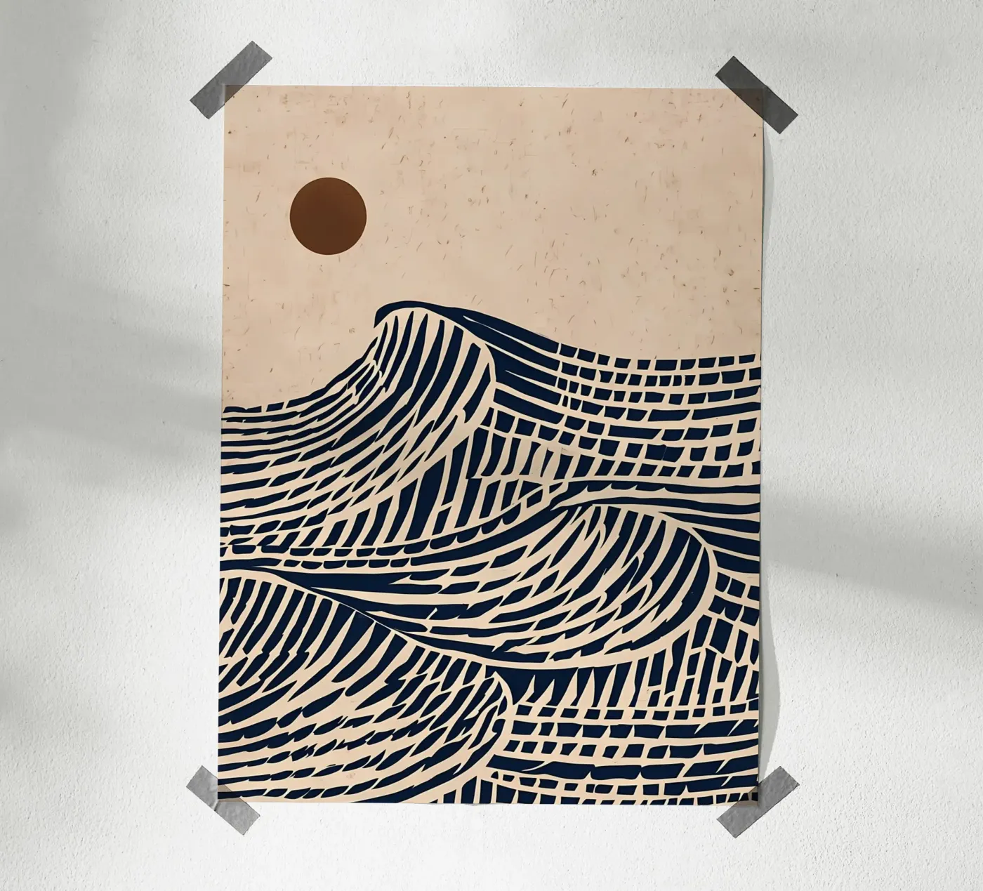 Marea indaco poster da Artistic-shop