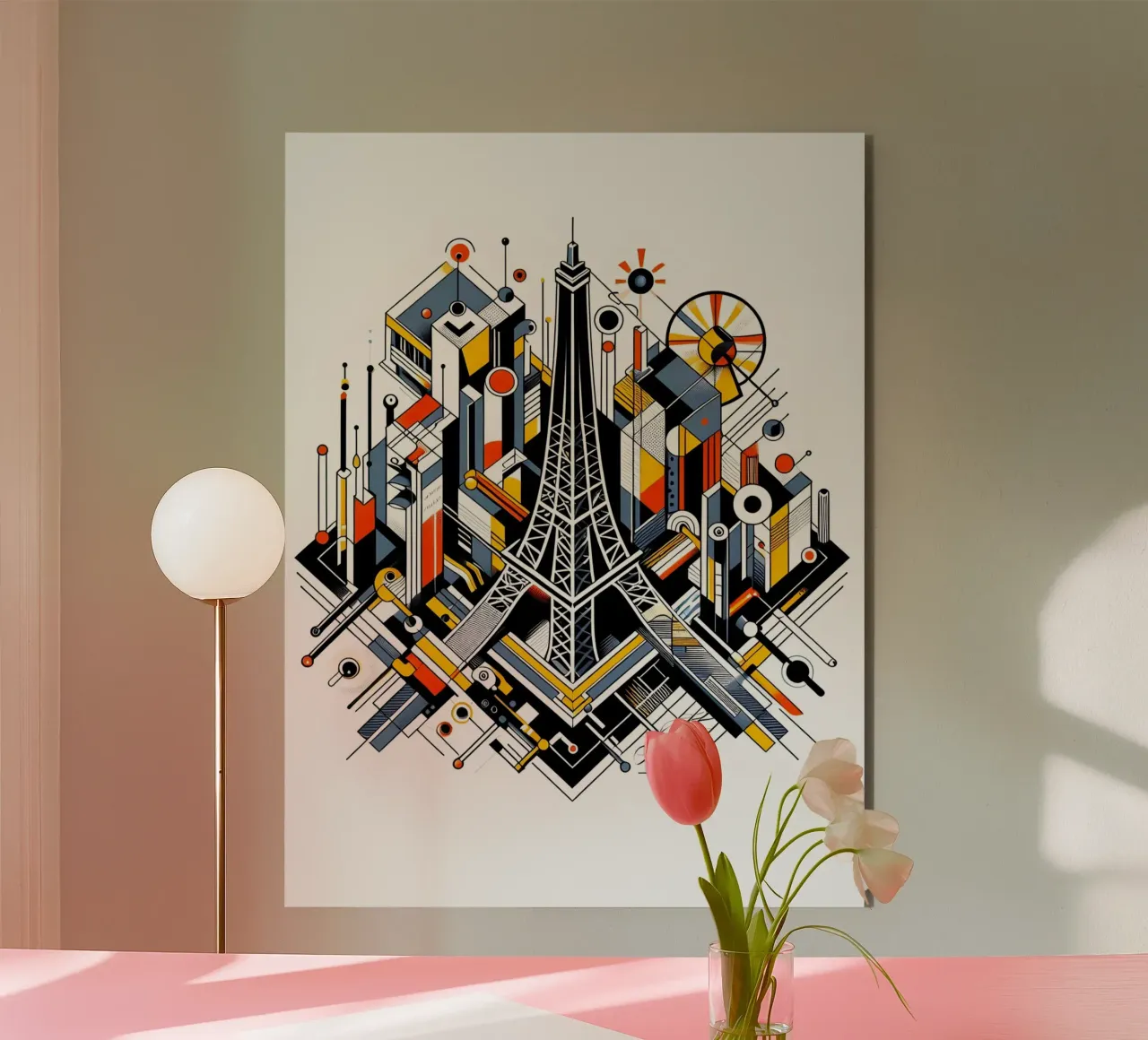 Torre Eiffel Parigi Stile Bauhaus alluminio dibond da ARTOMATIC