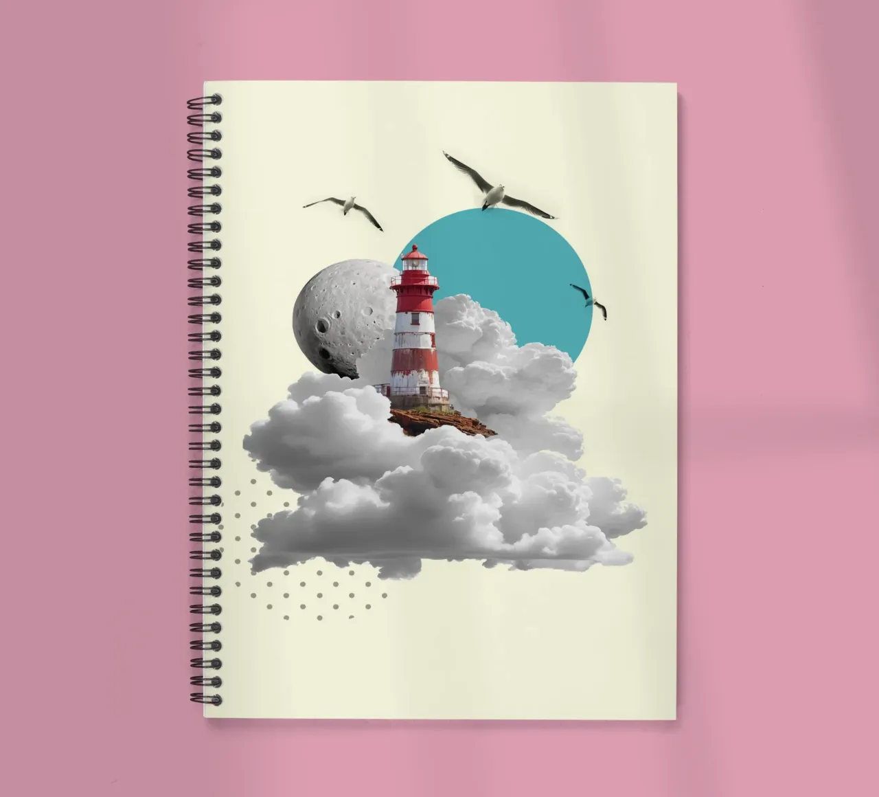Lighthouse Dreams spiral notebook by Indigo Rain