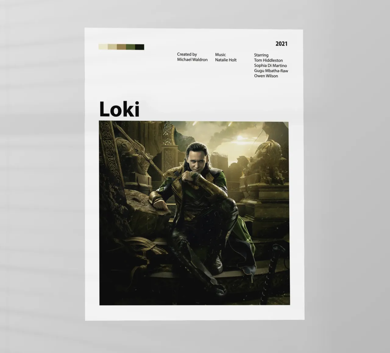 Loki pellicola backlit da The Movie Wall