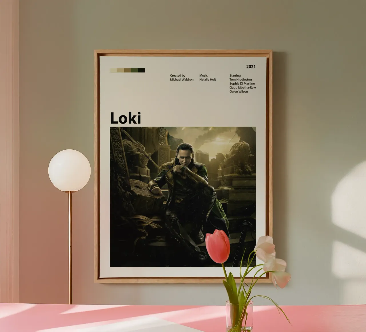 Loki tela con Cornice a cassetta da 🎞 The Movie Wall