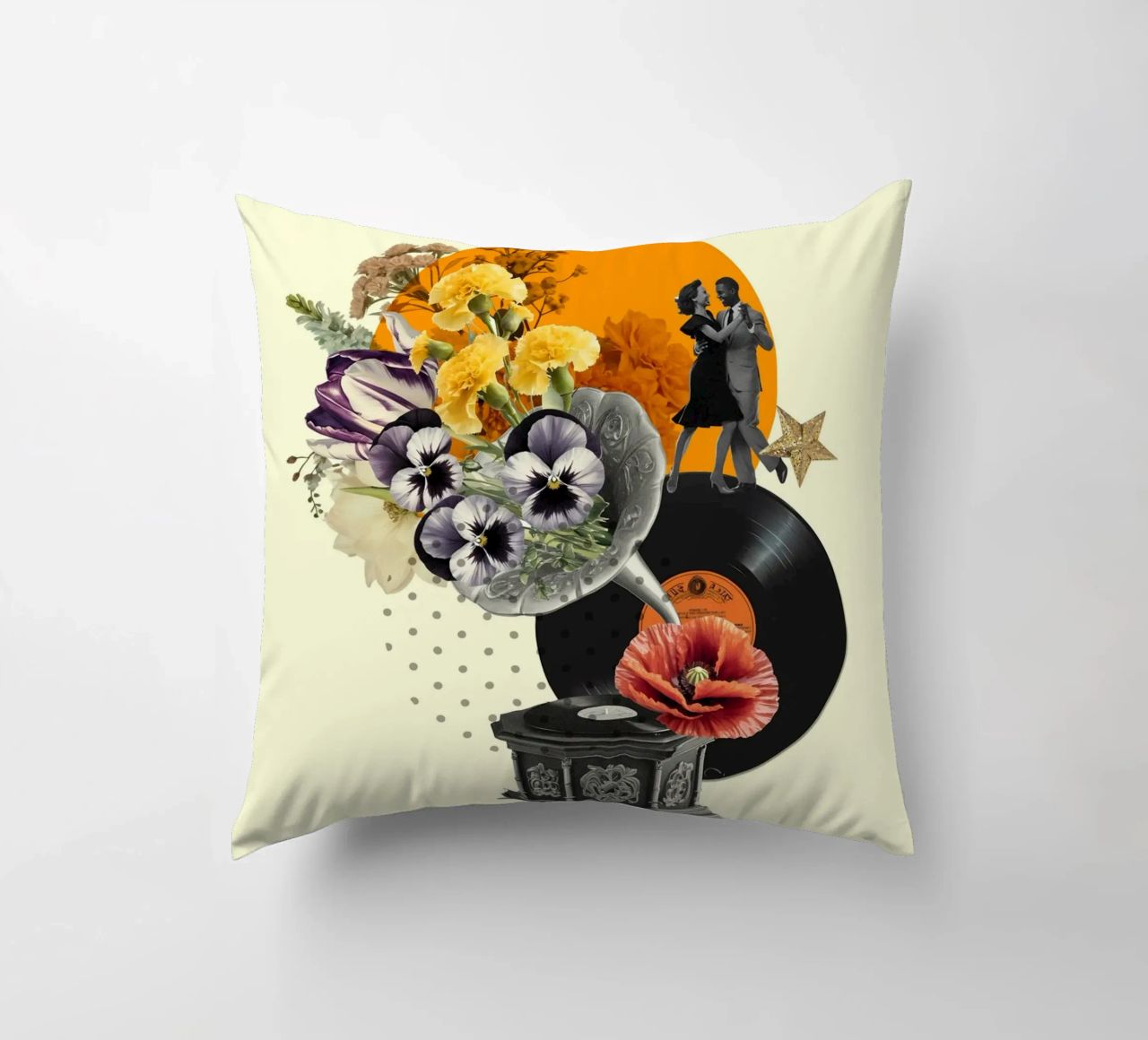 Dancing Through Time cuscino da Indigo Rain