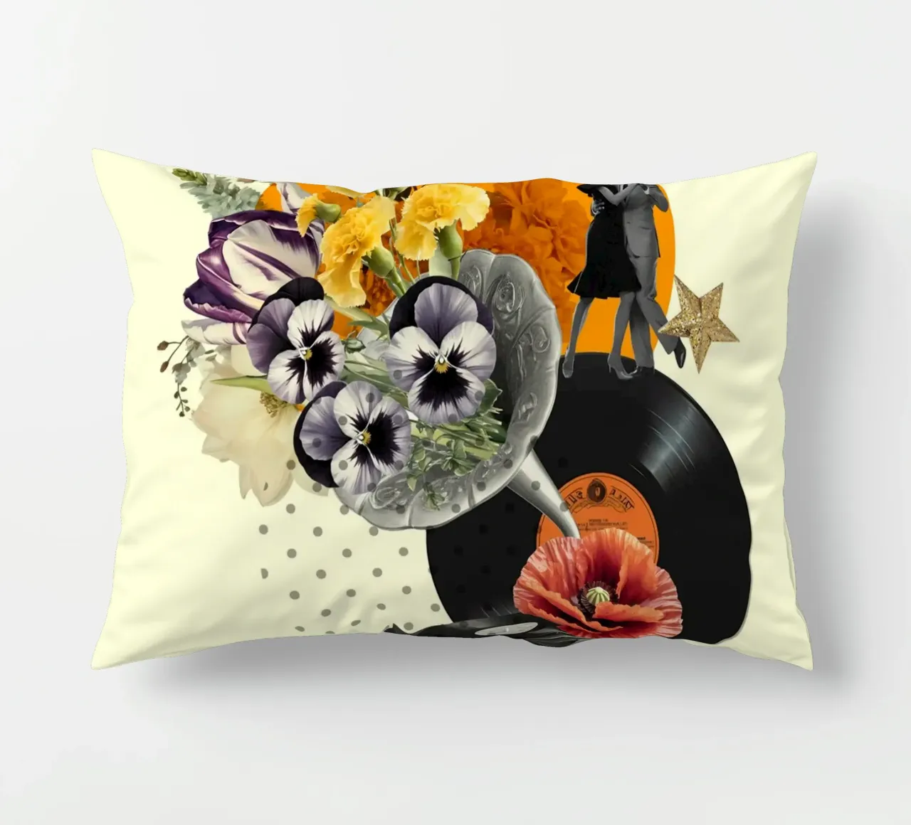 Dancing Through Time decorative cushion by Indigo Rain