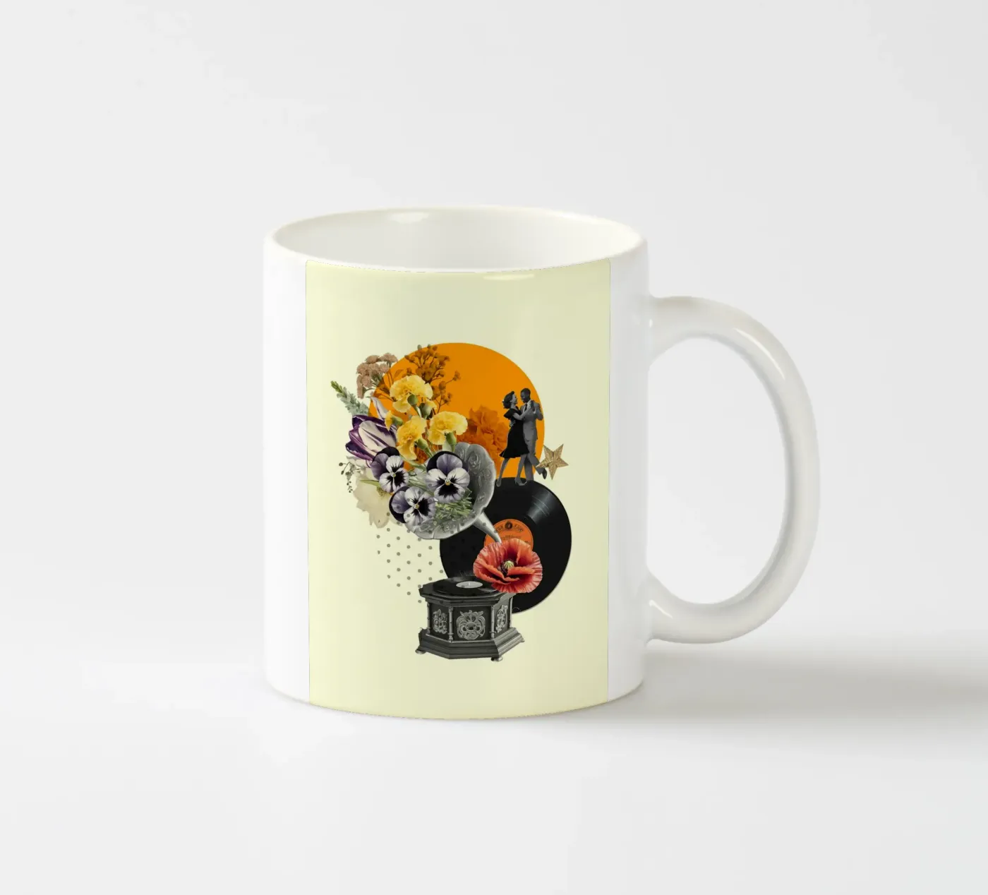 Dancing Through Time ceramic mug by Indigo Rain