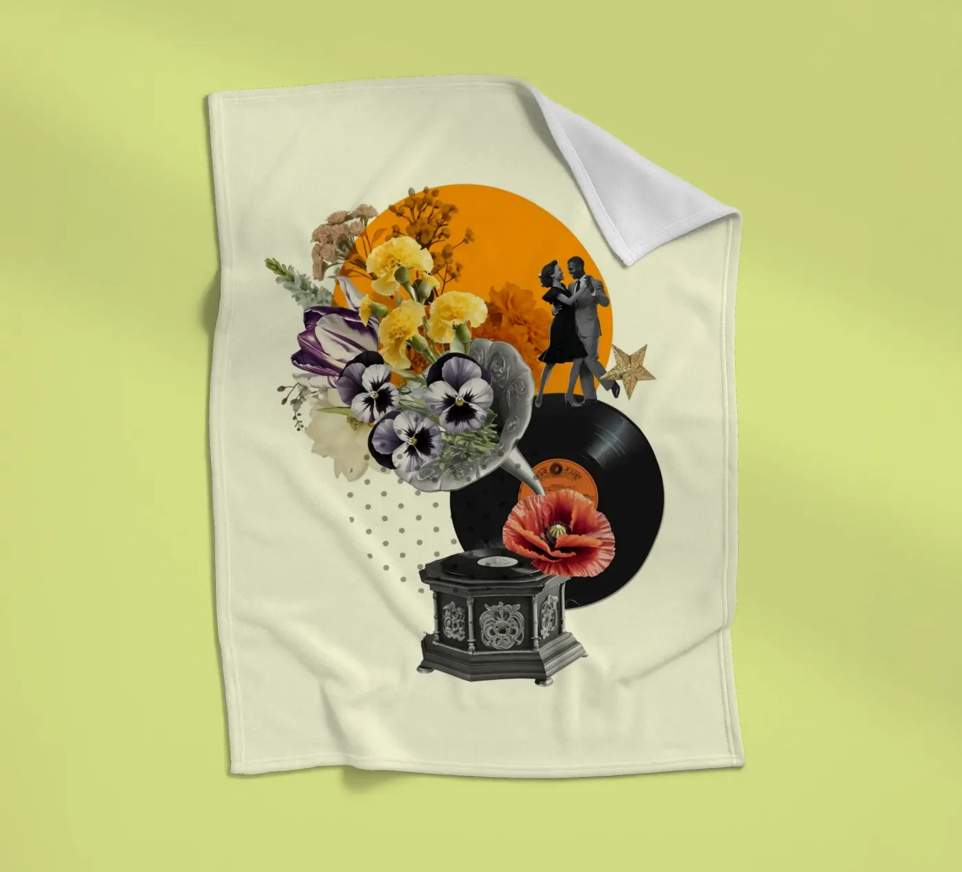 Dancing Through Time fleecedeken van Indigo Rain