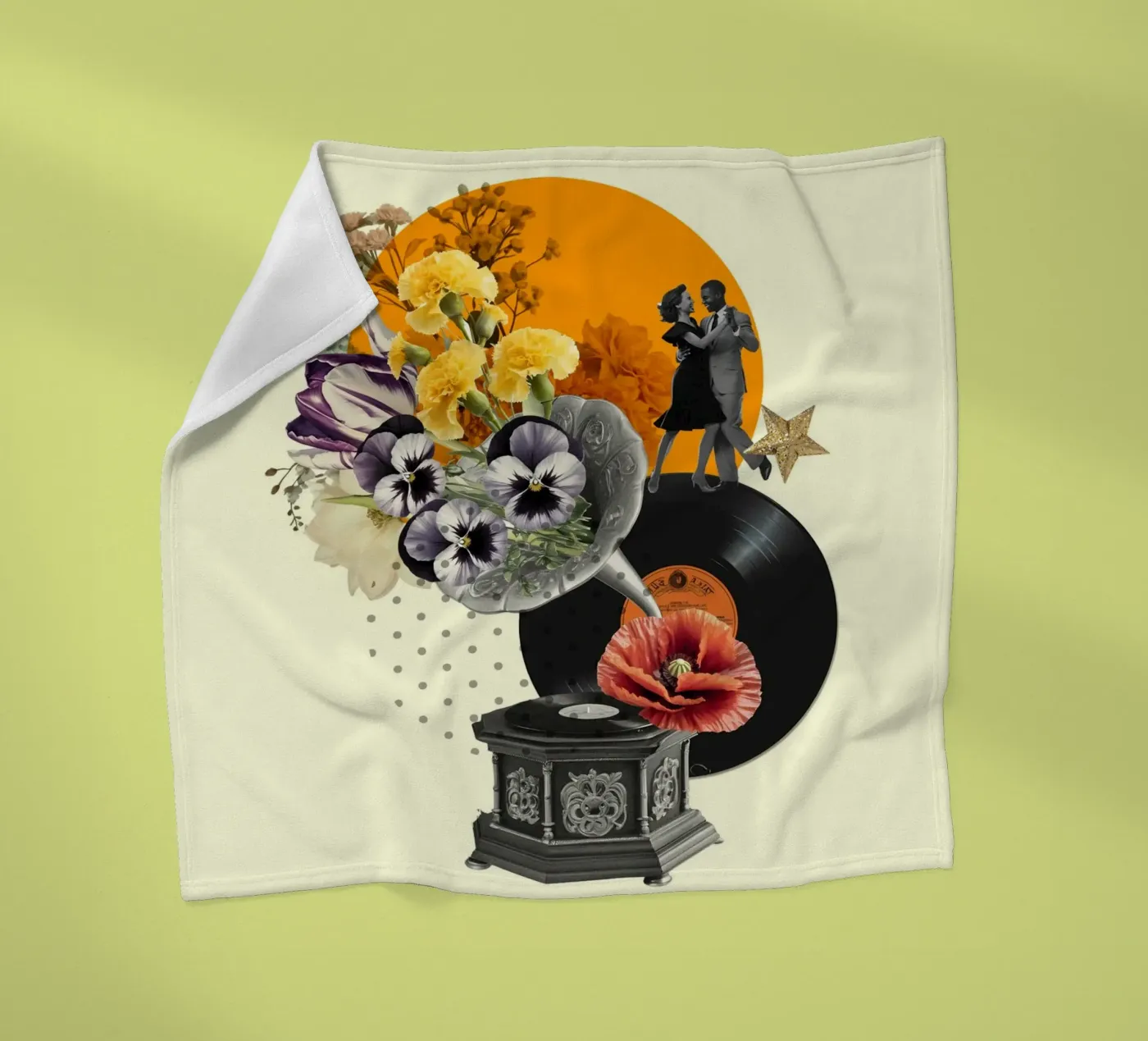 Dancing Through Time fleecedeken van Indigo Rain