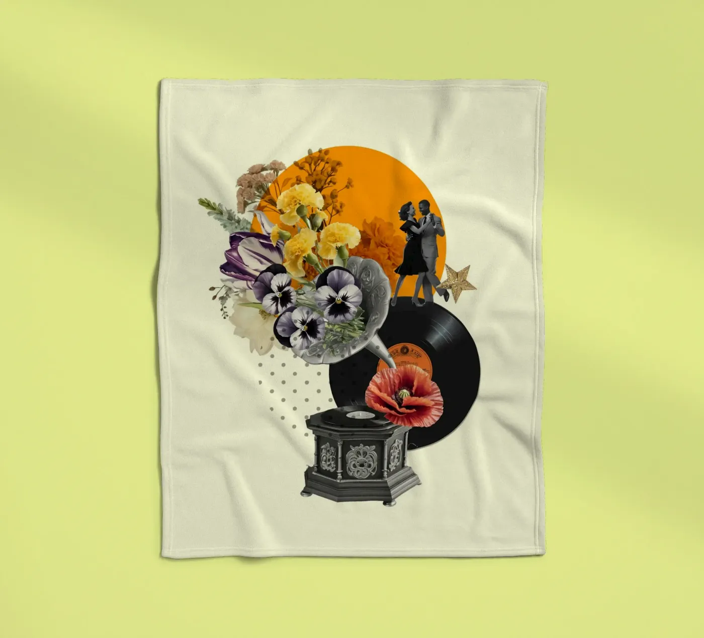 Dancing Through Time fleecedeken van Indigo Rain