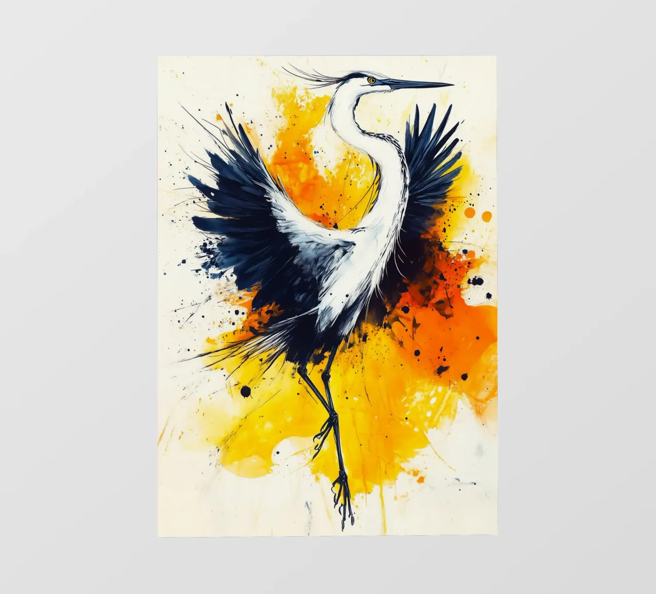 Arte dell'airone pellicola backlit da Justyna Jaszke JBJart