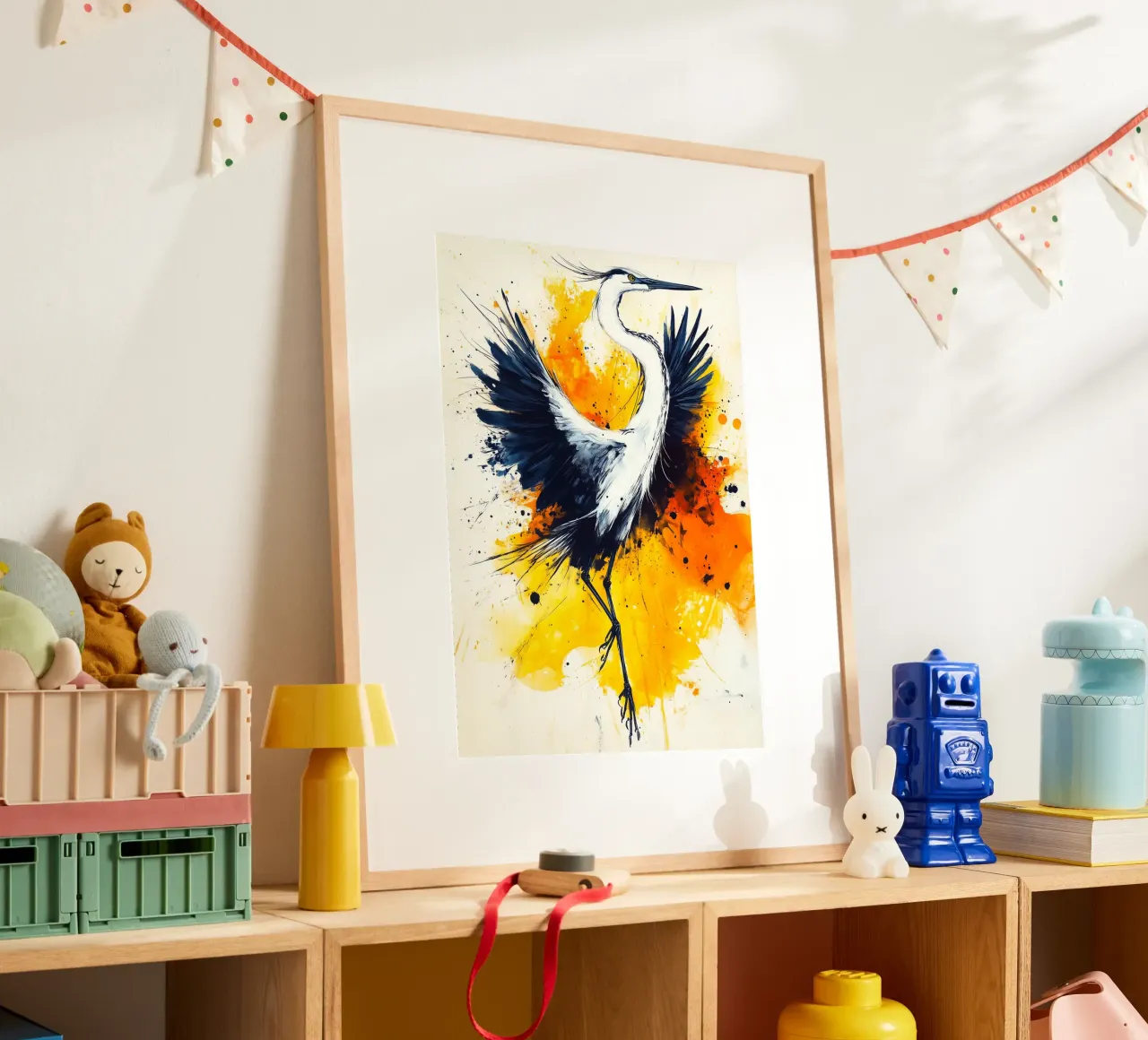 Arte dell'airone poster da Justyna Jaszke JBJart