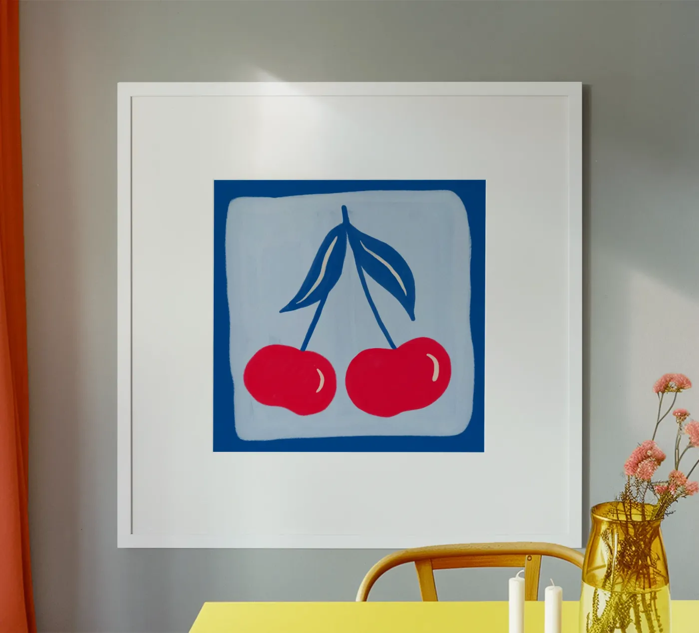Cute cherries poster by Wackapacka