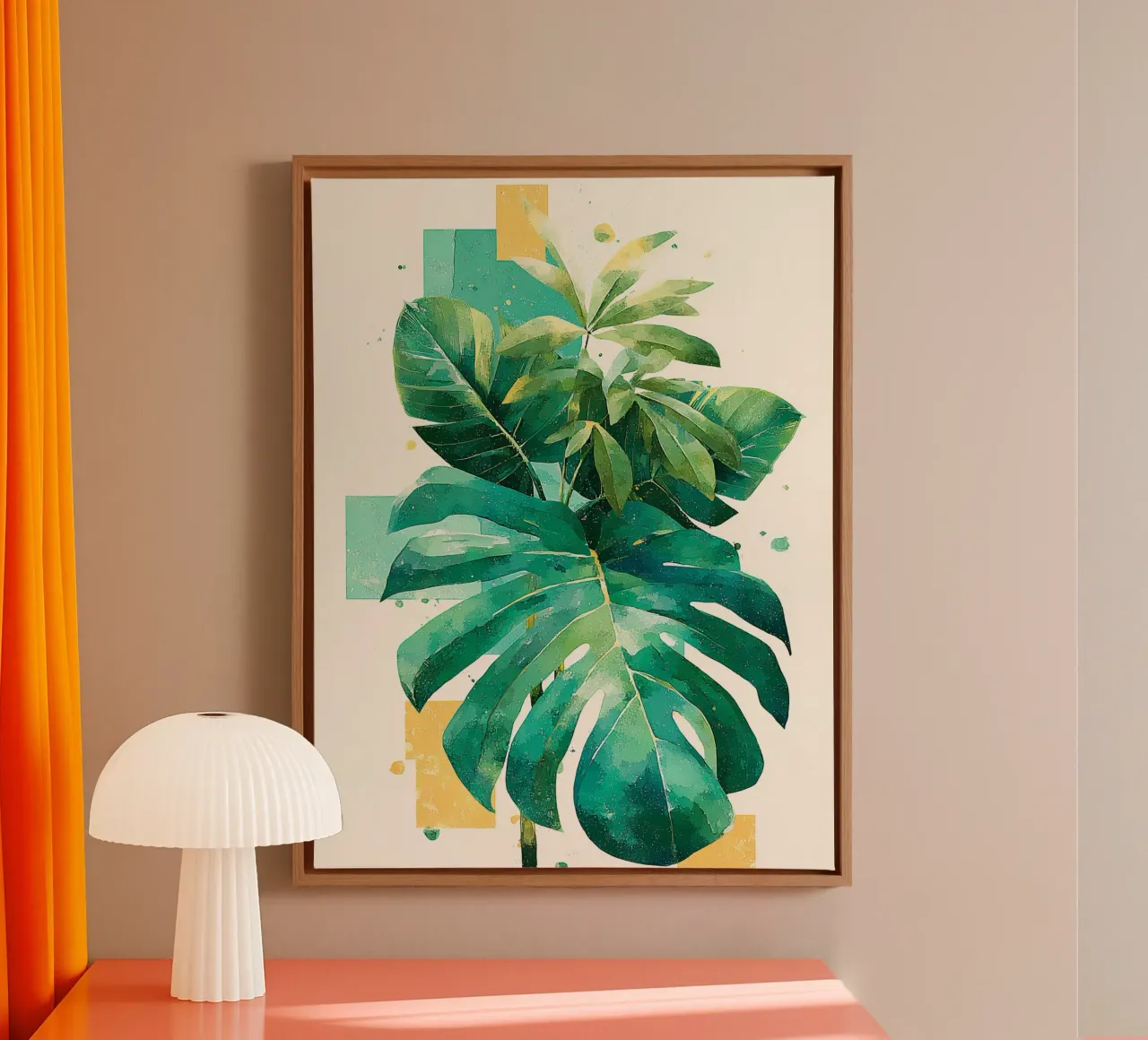 Leaves Tropical A lienzo de Mateo