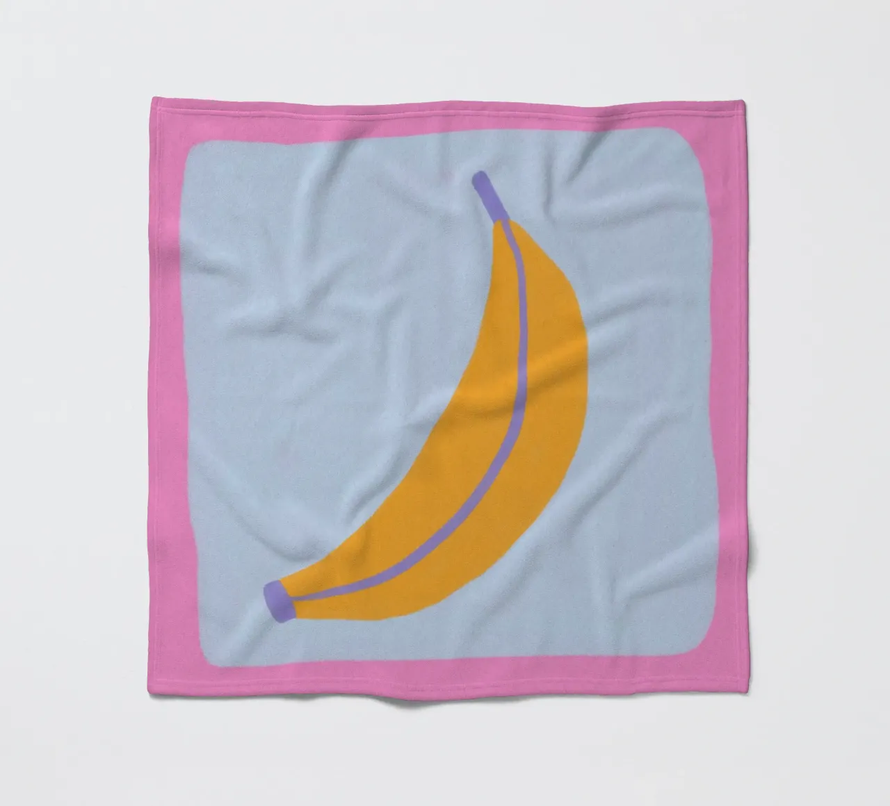 Cute banana fleece blanket by Wackapacka