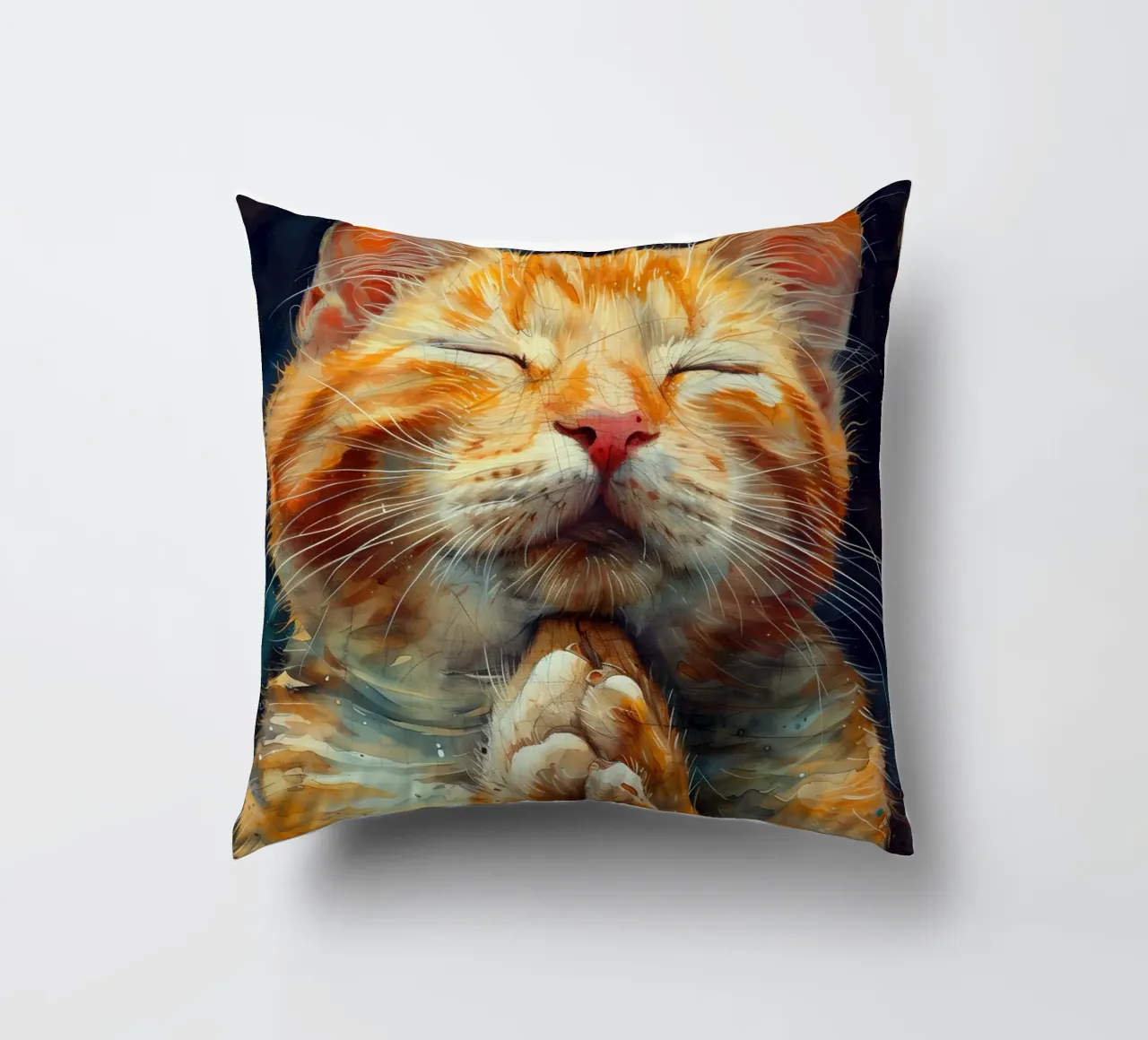 Gatto Rudolf cuscino da Justyna Jaszke JBJart
