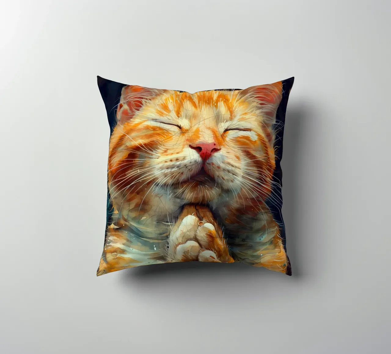 Gatto Rudolf cuscino da Justyna Jaszke JBJart
