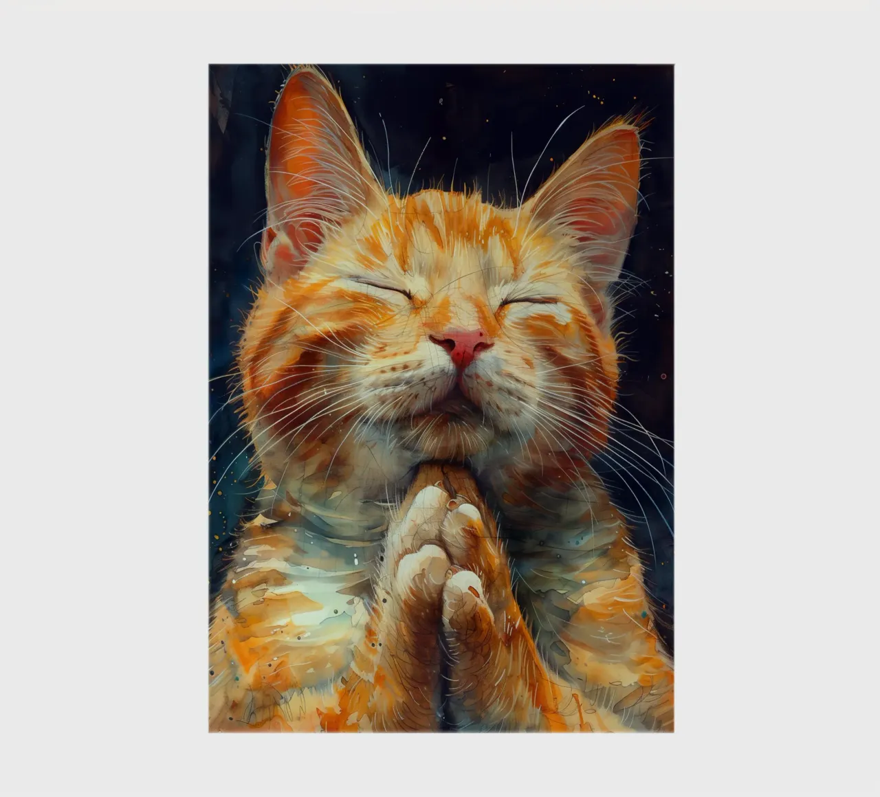 Ginger cat Rudolf notebook by Justyna Jaszke JBJart