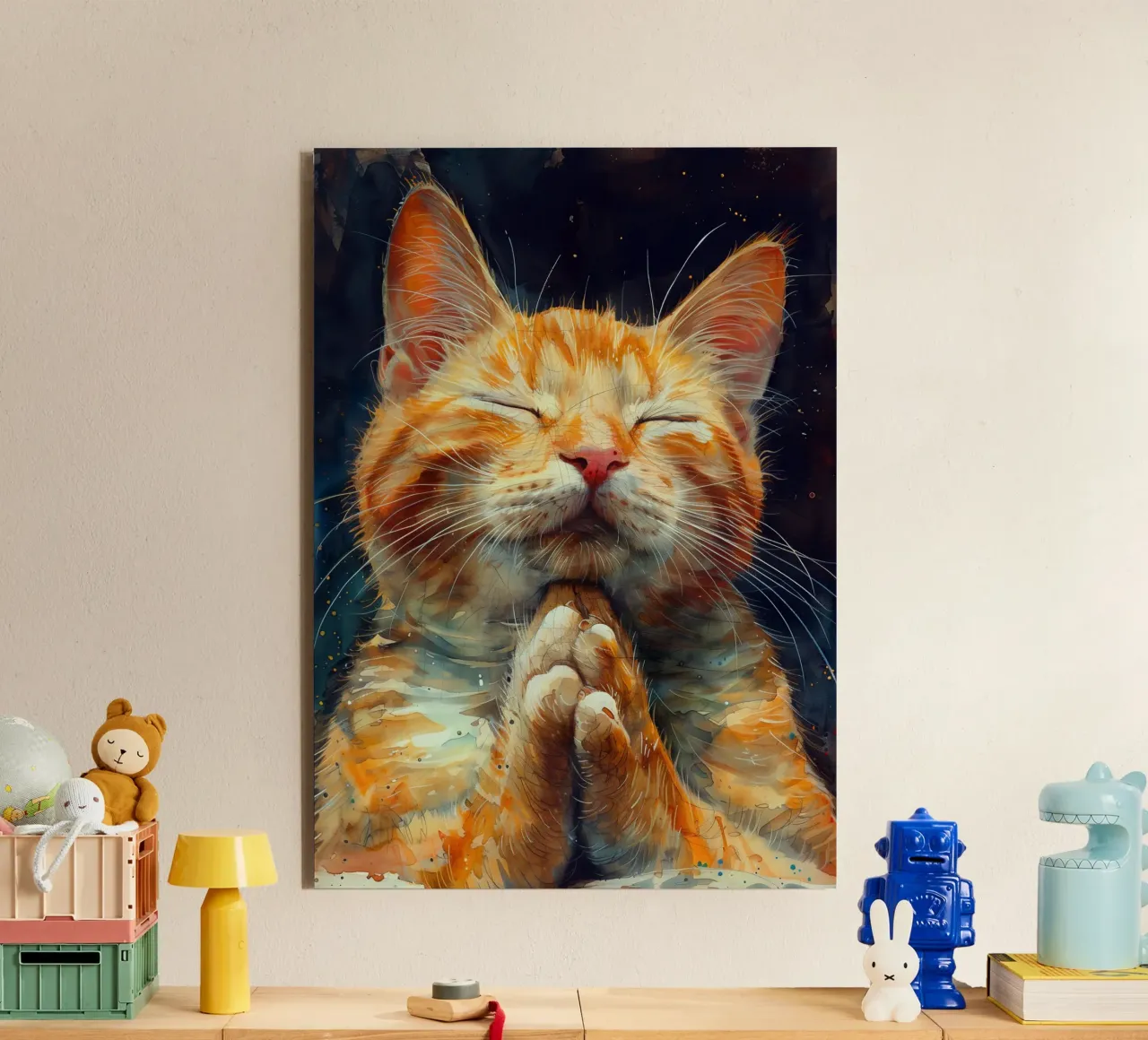 Gatto Rudolf alluminio dibond da Justyna Jaszke JBJart