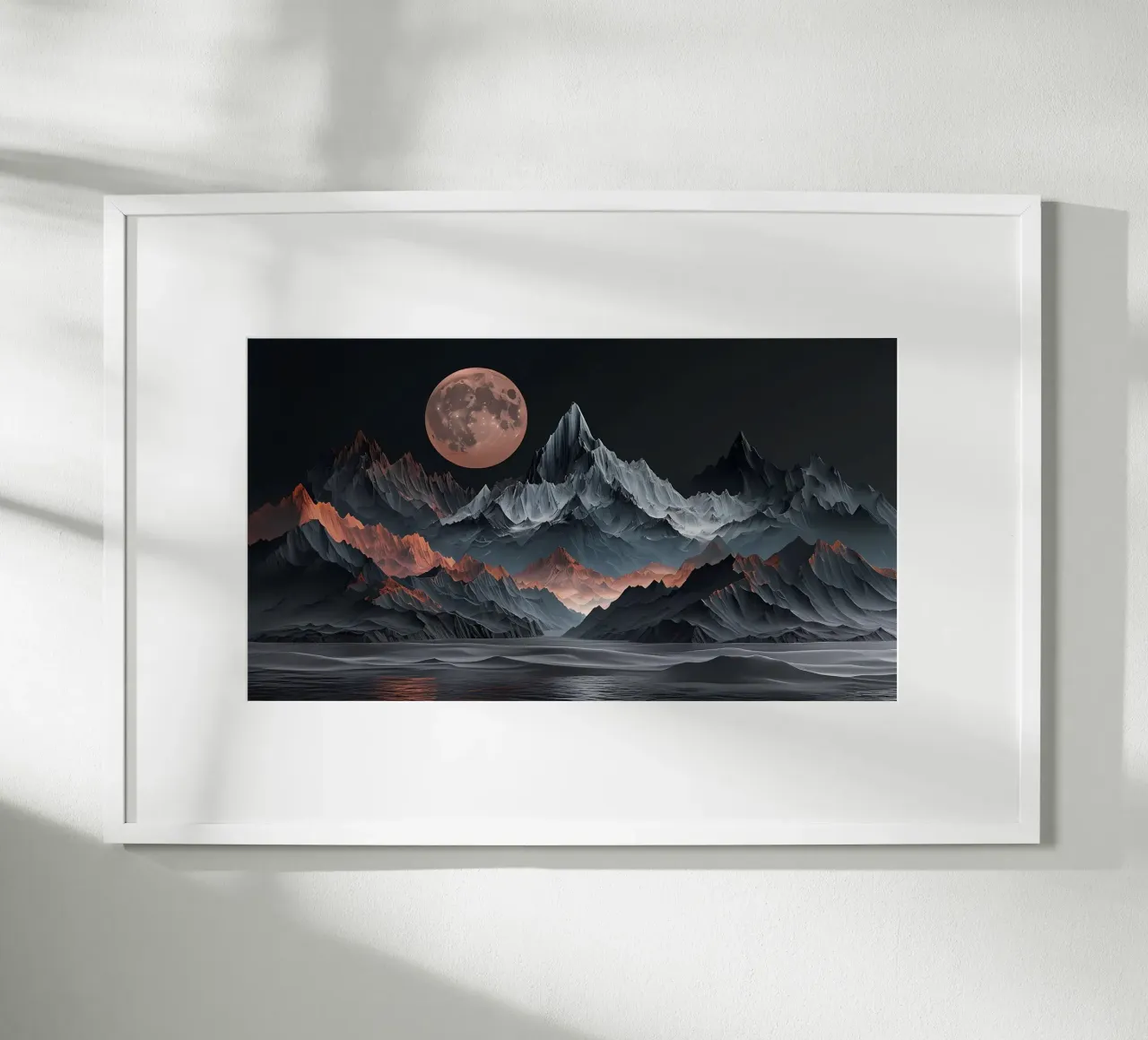 Maestà lunare sui Picchi di Ossidiana poster da Artistic-shop