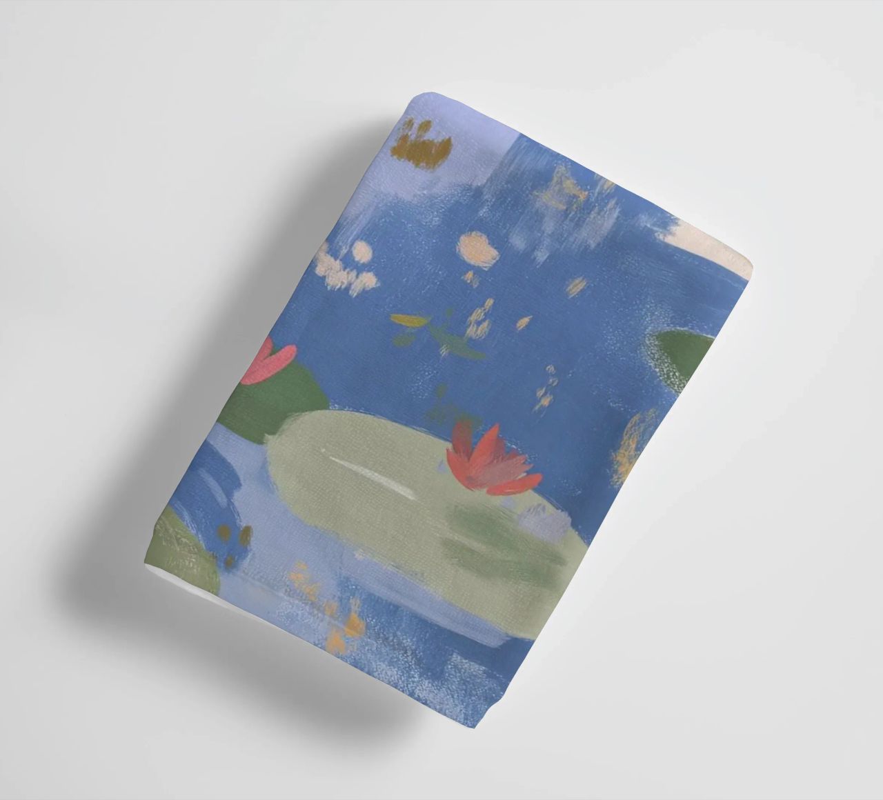 Lily Pond, Boho Abstract Print, Colourful Modern Wall Art towel by Boheme