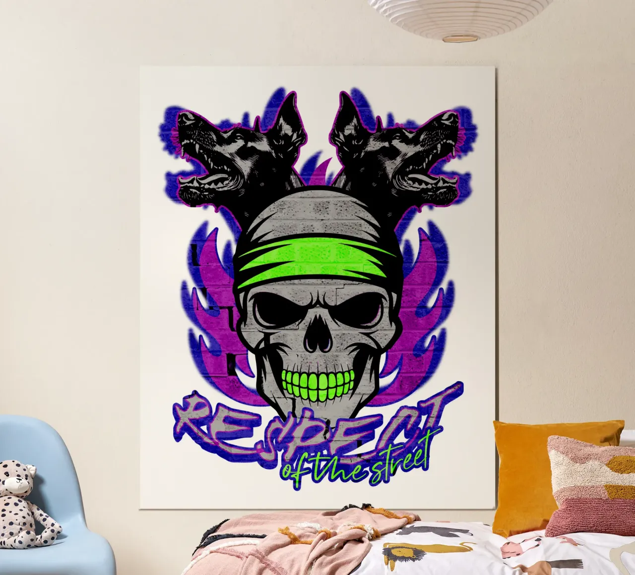 Respect of the Street poster con telaio in alluminio da artelevenstudio