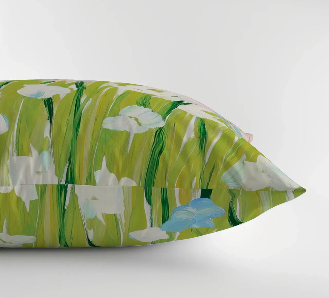 Wildflowers, Flower Print, Abstract Floral Art decorative cushion by Boheme