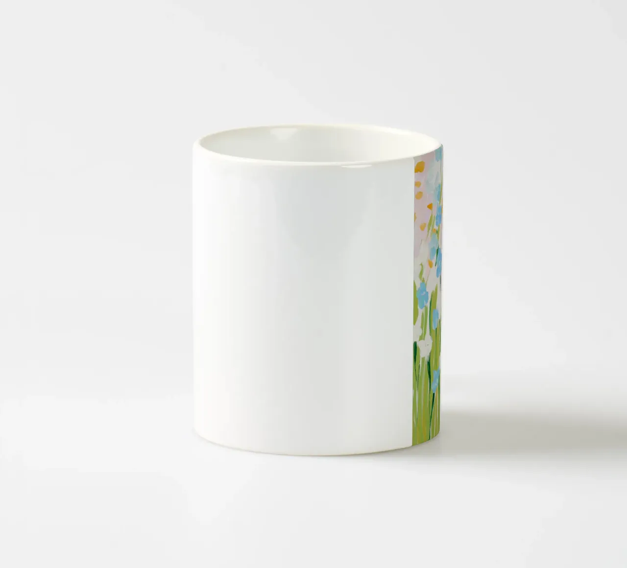 Wilde bloemen, Bloemenprint, Abstracte Bloemsierkunst keramische mok van Boheme