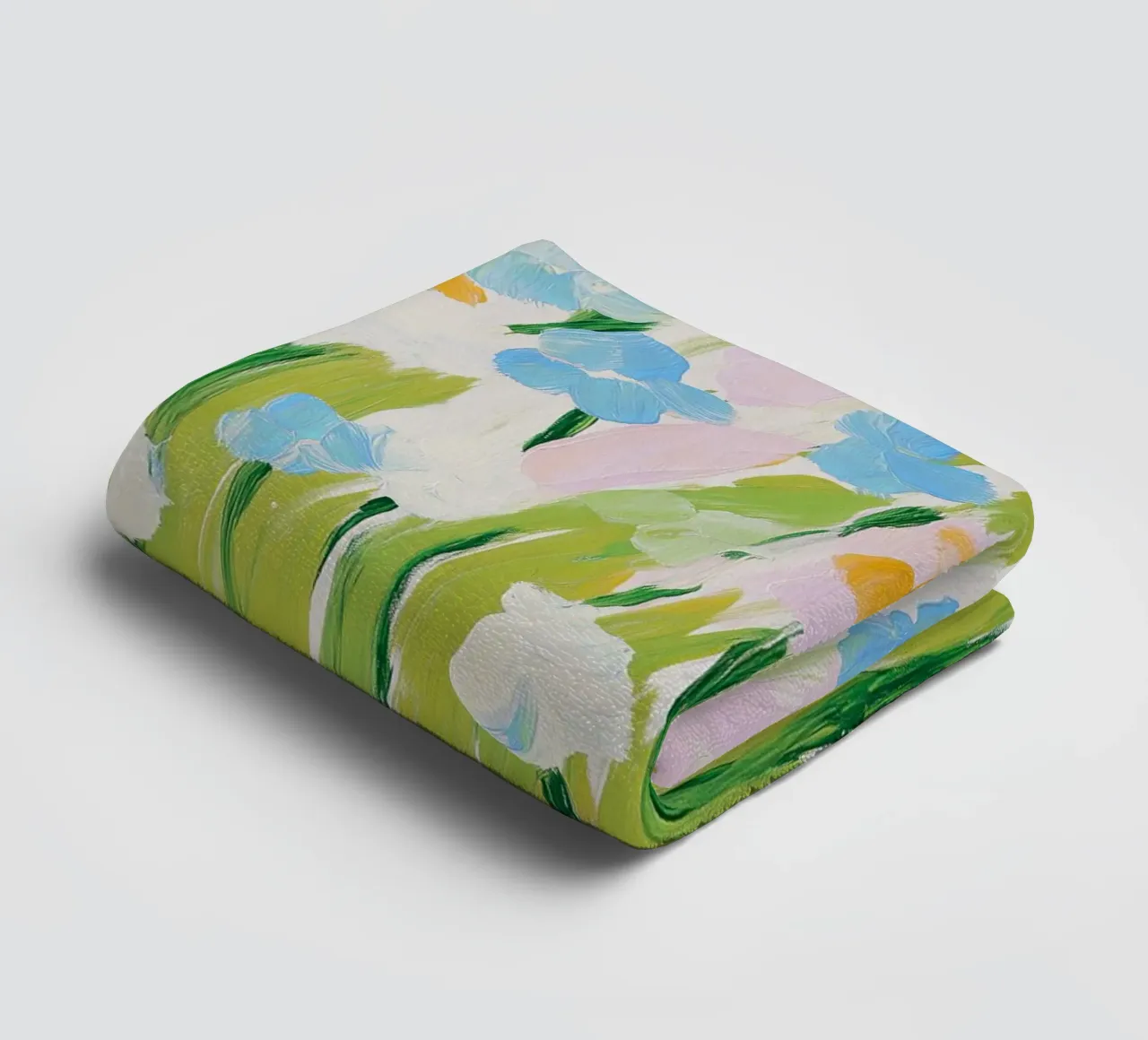 Wilde bloemen, Bloemenprint, Abstracte Bloemsierkunst badhanddoek van Boheme