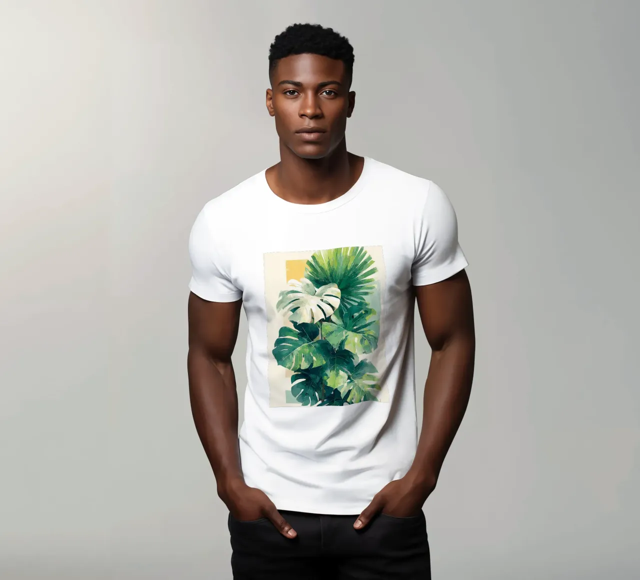 Leaves Tropical C t-shirt by Mateo