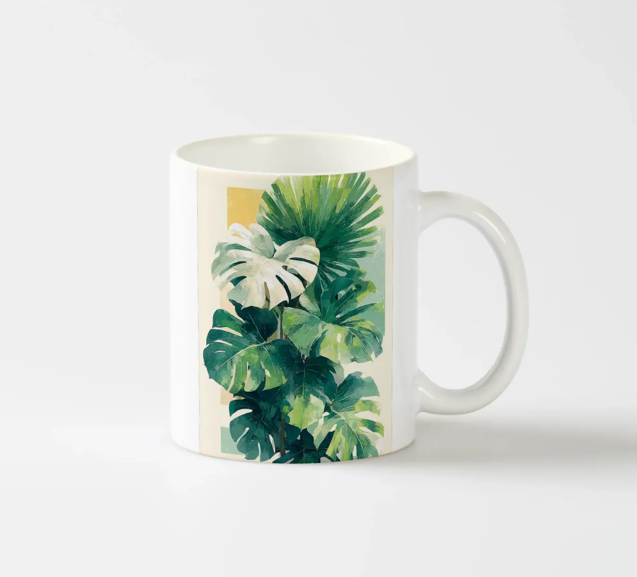 Leaves Tropical C tazza in ceramica da Mateo