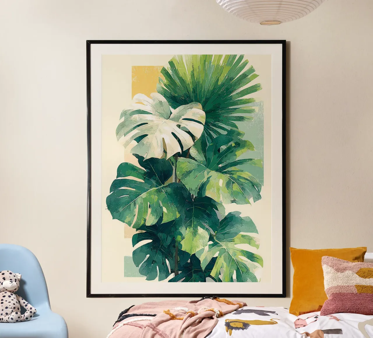Leaves Tropical C poster by Mateo
