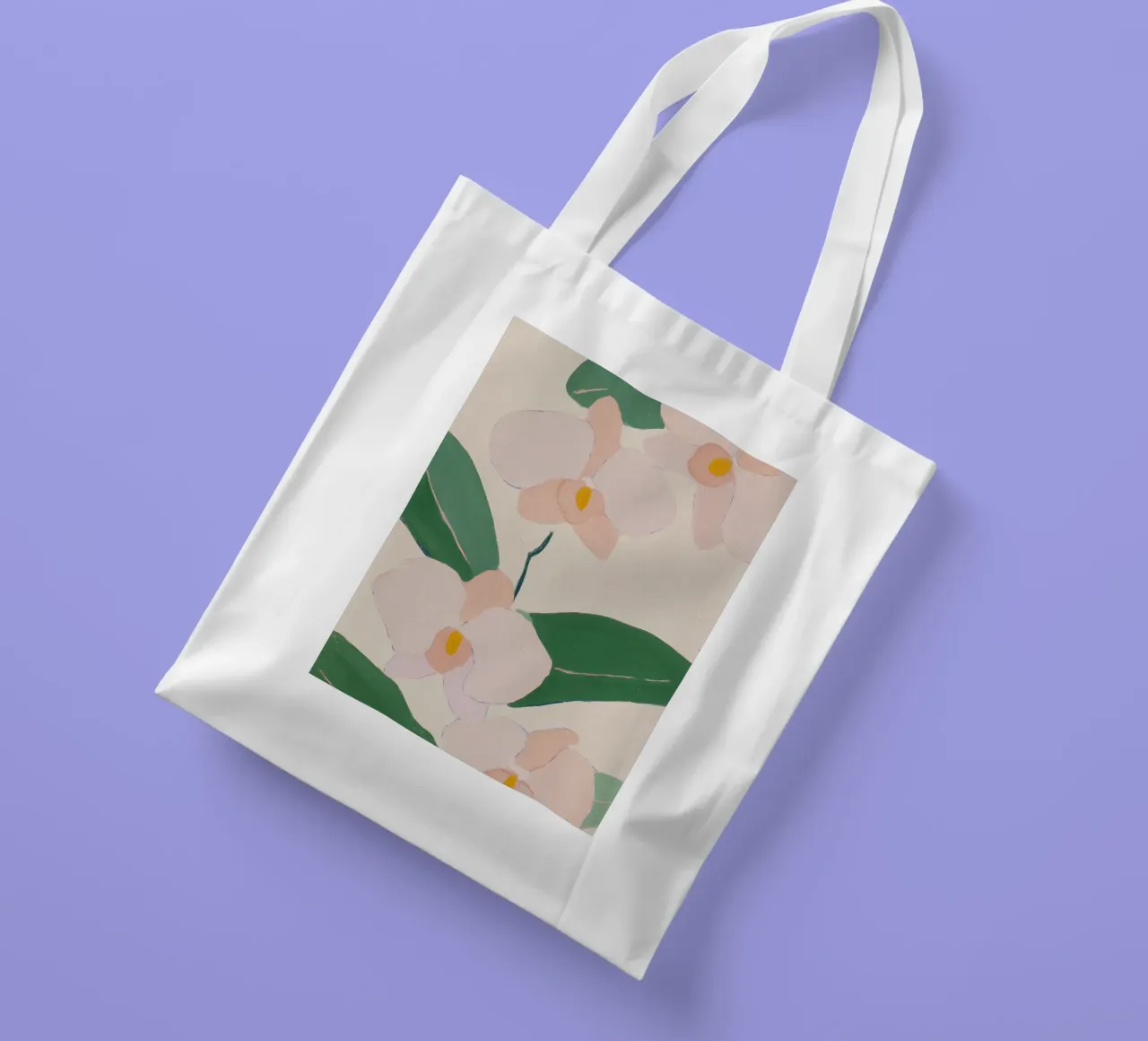 Orchid Poster, Orchid Flower Print tote bag by Boheme
