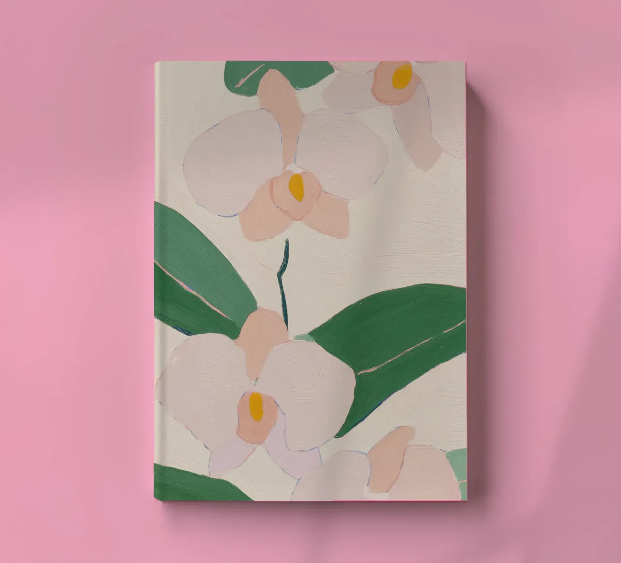 Orchid Poster, Orchid Flower Print notebook by Boheme