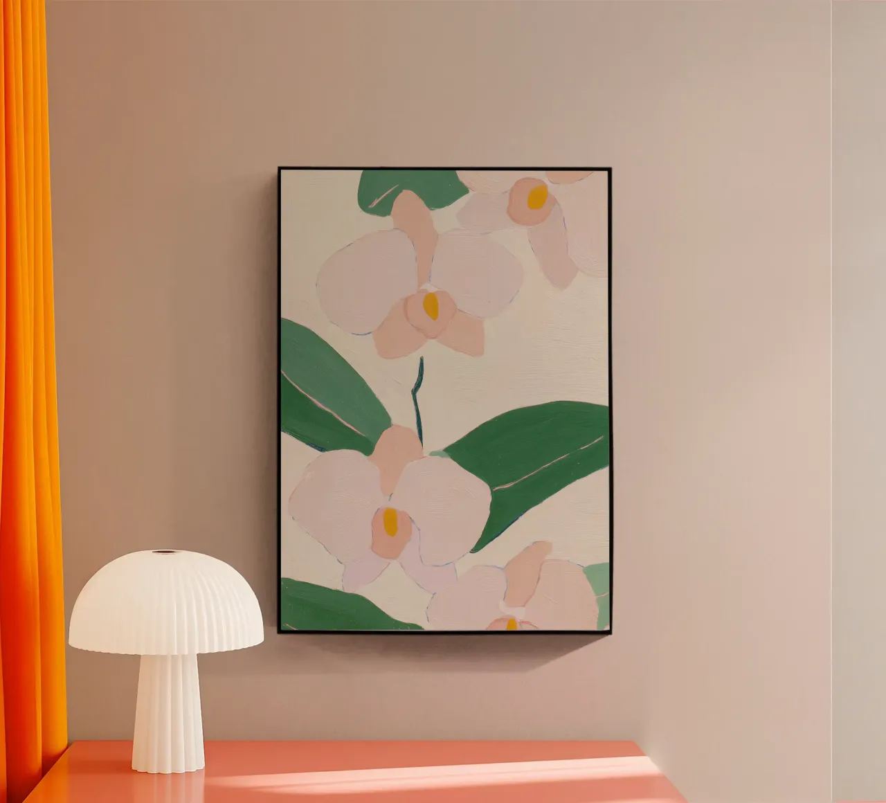 Orchid Poster, Orchid Flower Print acrylic glass by Boheme