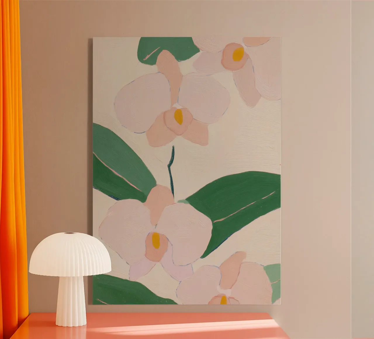 Orchid Poster, Orchid Flower Print acrylic glass by Boheme