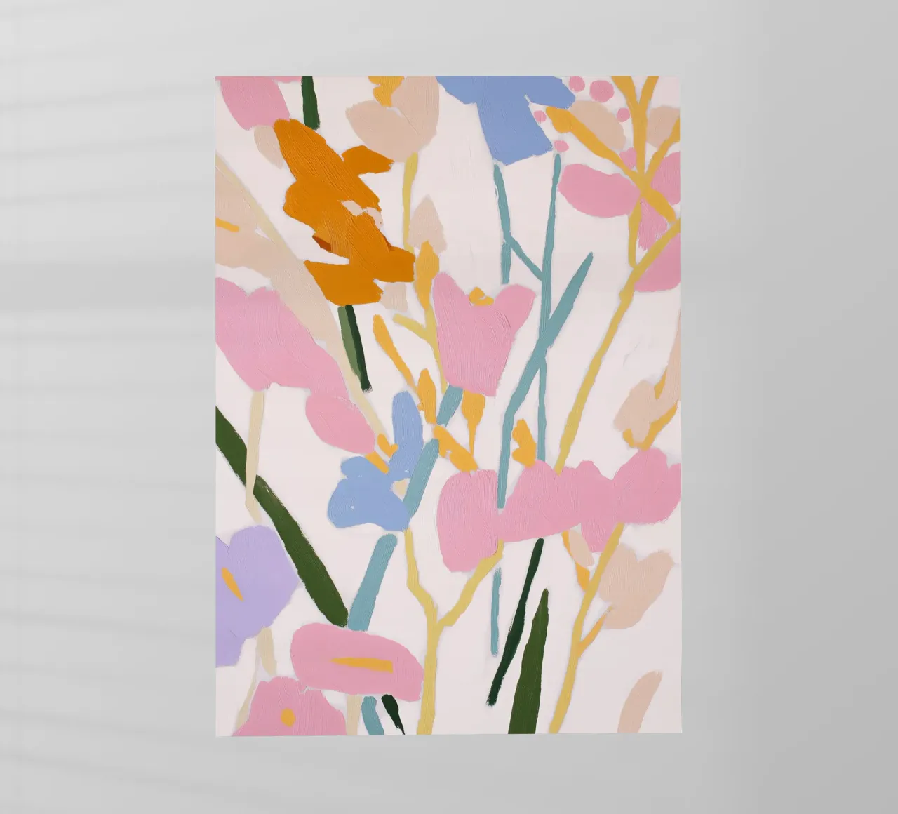 Blume abstrakt, farbenfrohe Kunstdrucke, abstrakter Blumendruck Backlit Folie von Boheme
