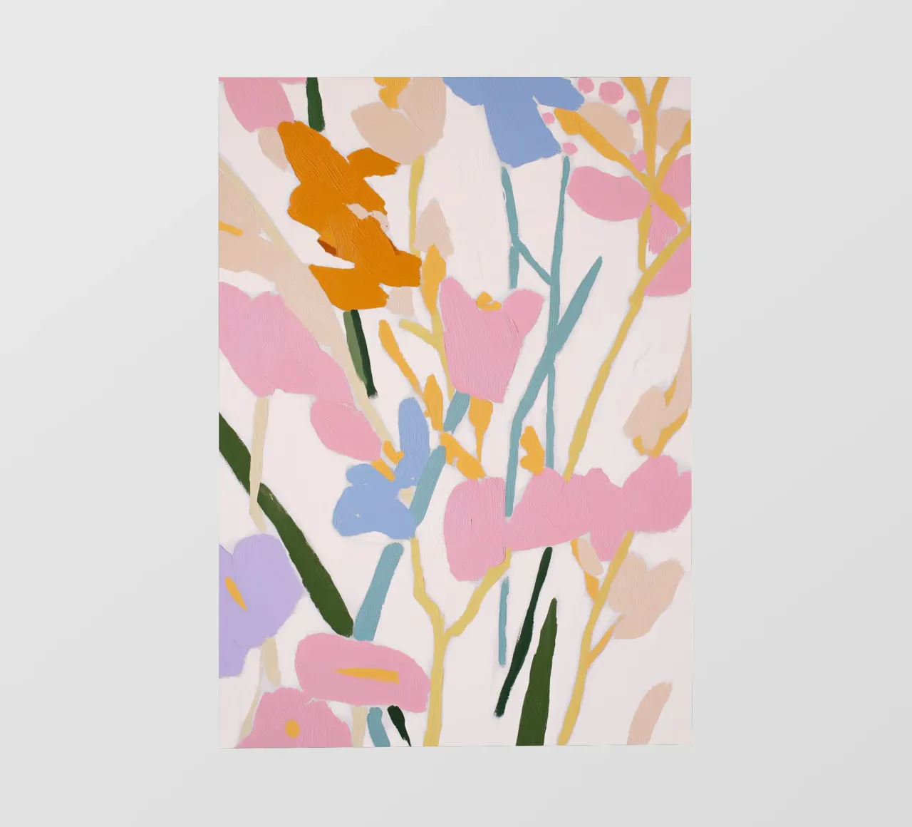 Blume abstrakt, farbenfrohe Kunstdrucke, abstrakter Blumendruck Backlit Folie von Boheme