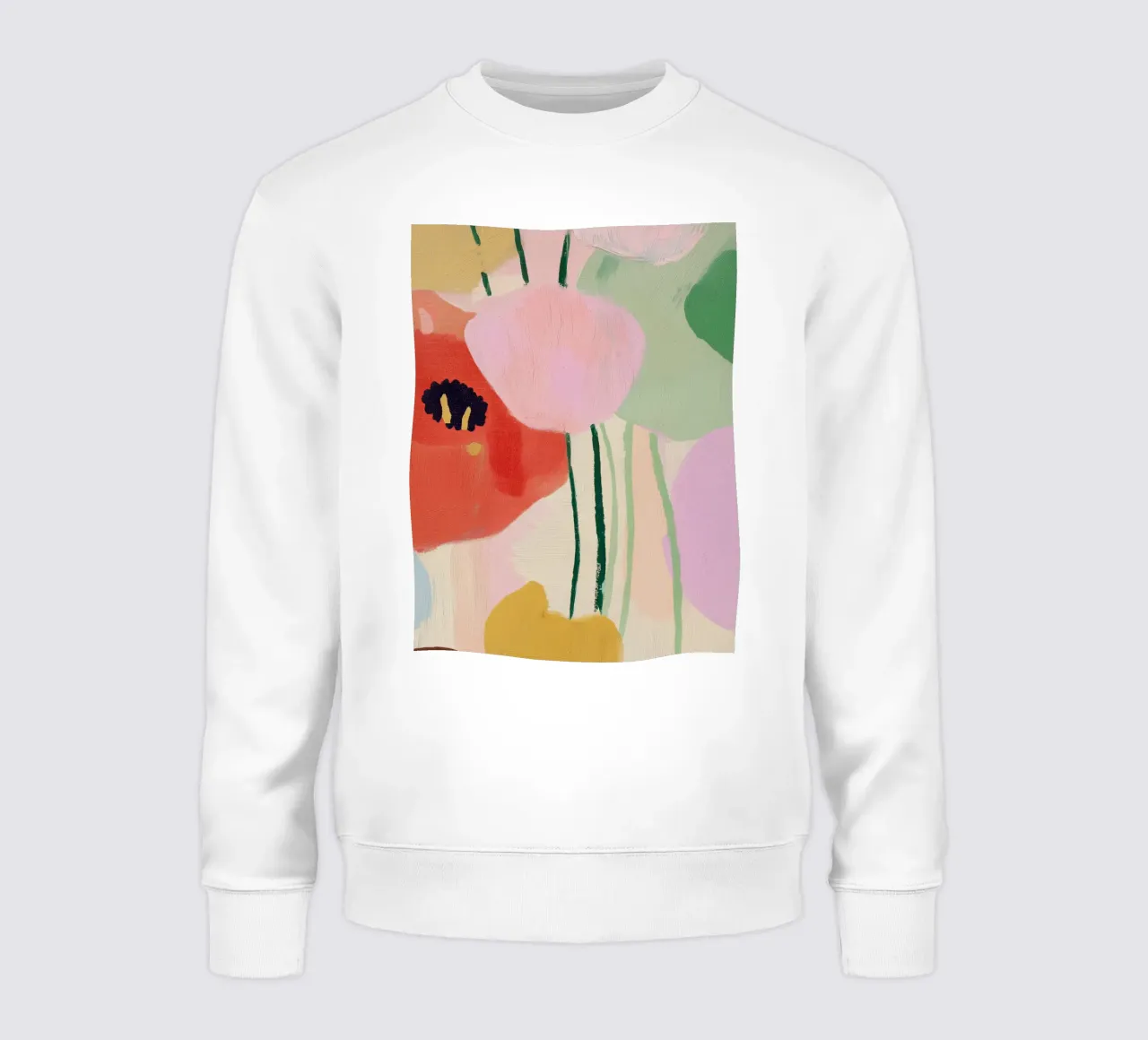 Póster de flores abstractas sudadera de Boheme