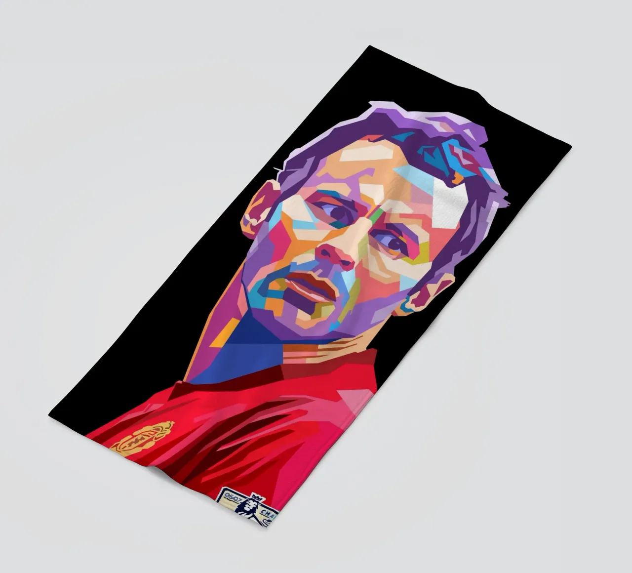 Iconic Football - Ryan Giggs beach towel by Hantamrata