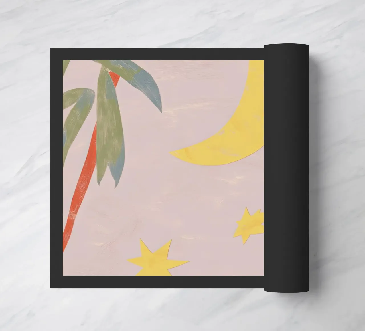 Reach for the Stars, Celestial Print, Abstract Poster doormat by Boheme