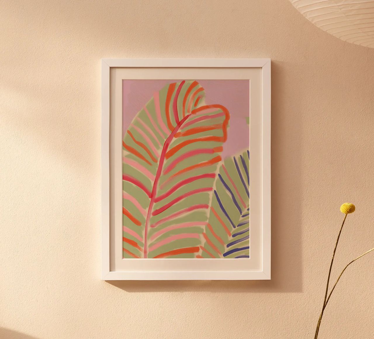 Botanischer Palmen-Druck, Lebendige Wandkunst, Natur-Druck Poster von Boheme