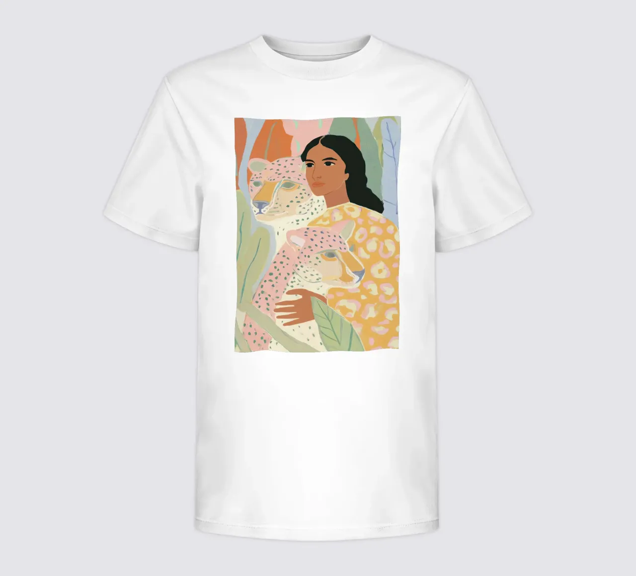 Flower abstract colorful art prints, Wildlife Print kids t-shirt by Boheme