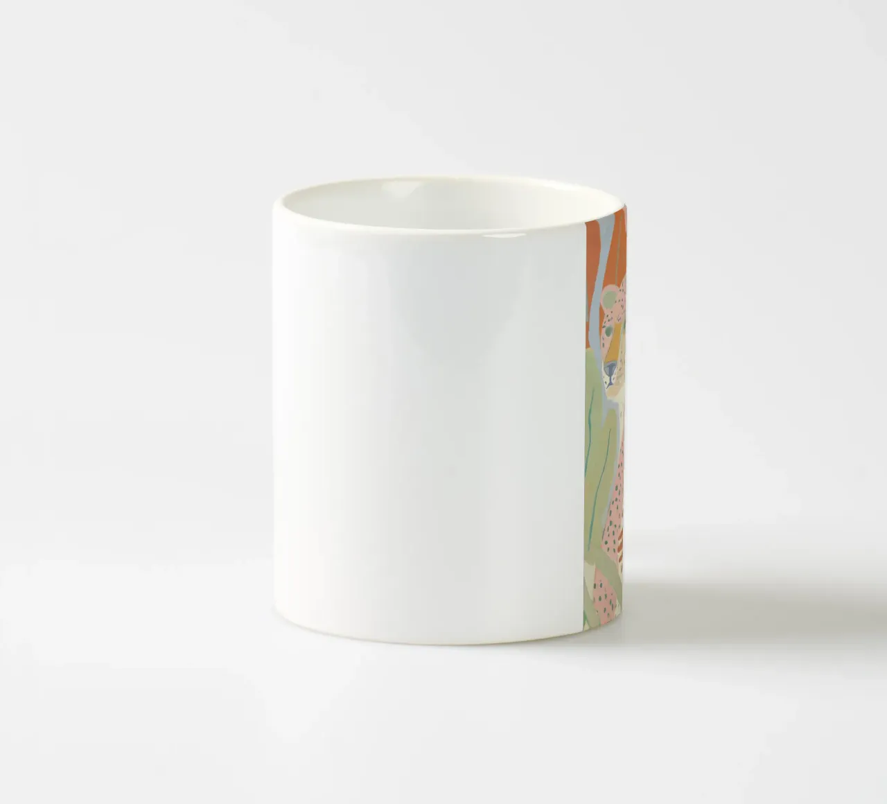 Flower abstract colorful art prints, Wildlife Print ceramic mug by Boheme