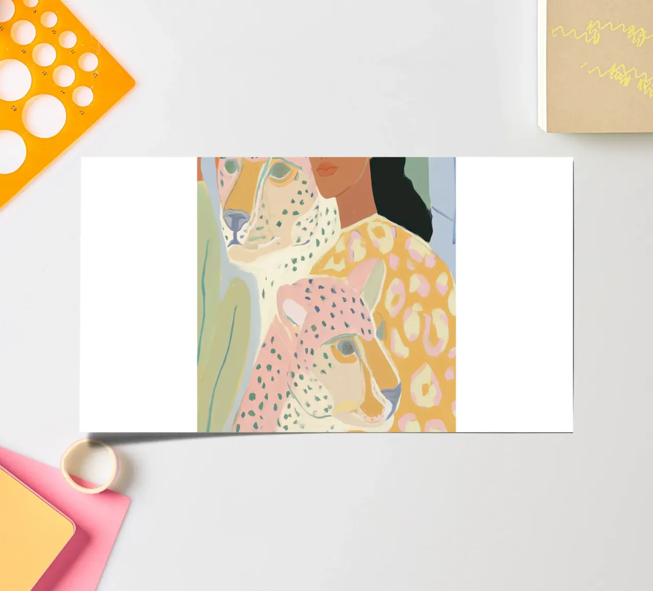 Flower abstract colorful art prints, Wildlife Print sticker sheet by Boheme