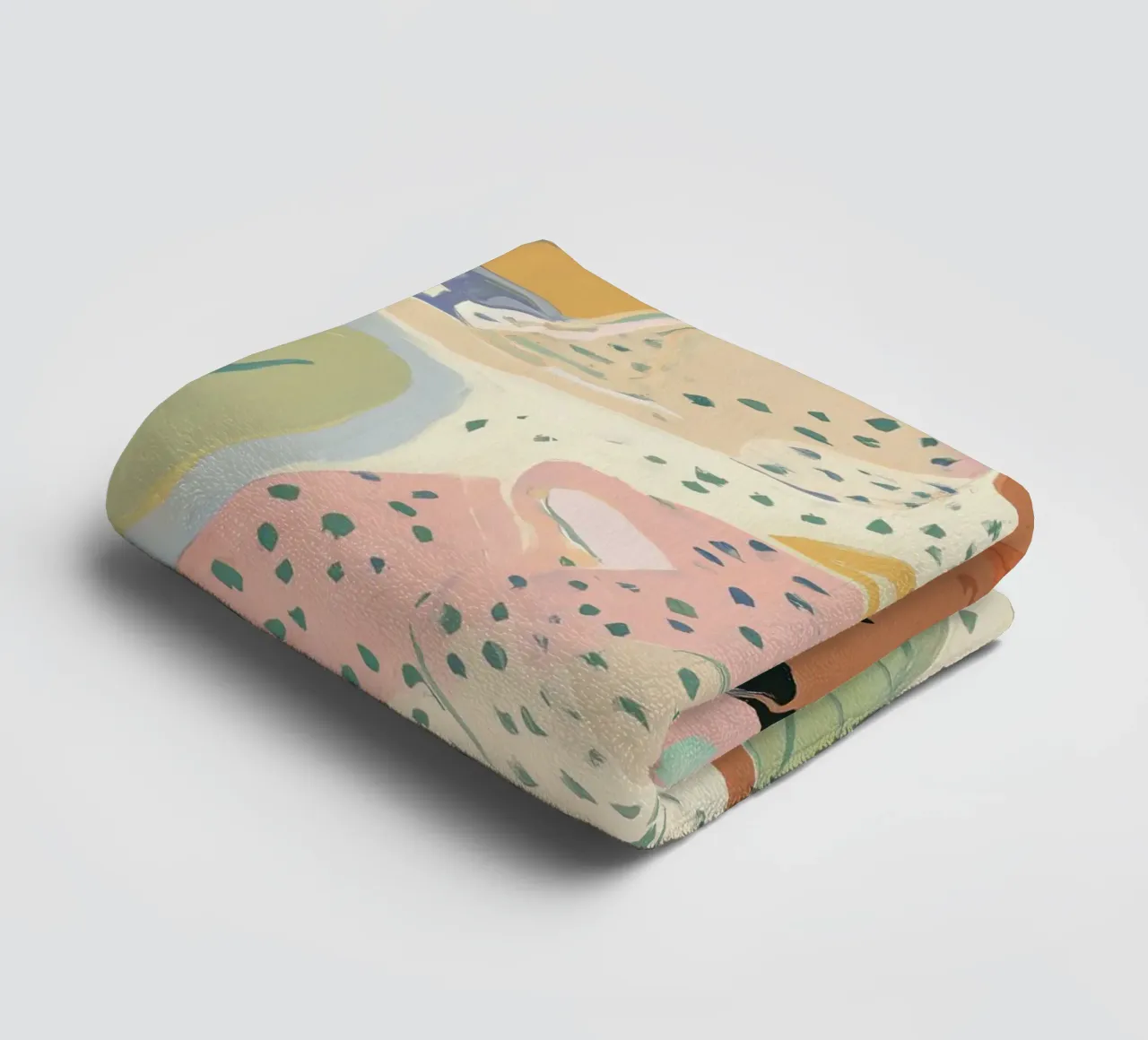 Blume abstrakte bunte Kunstdrucke, Wildlife Print Handtuch von Boheme