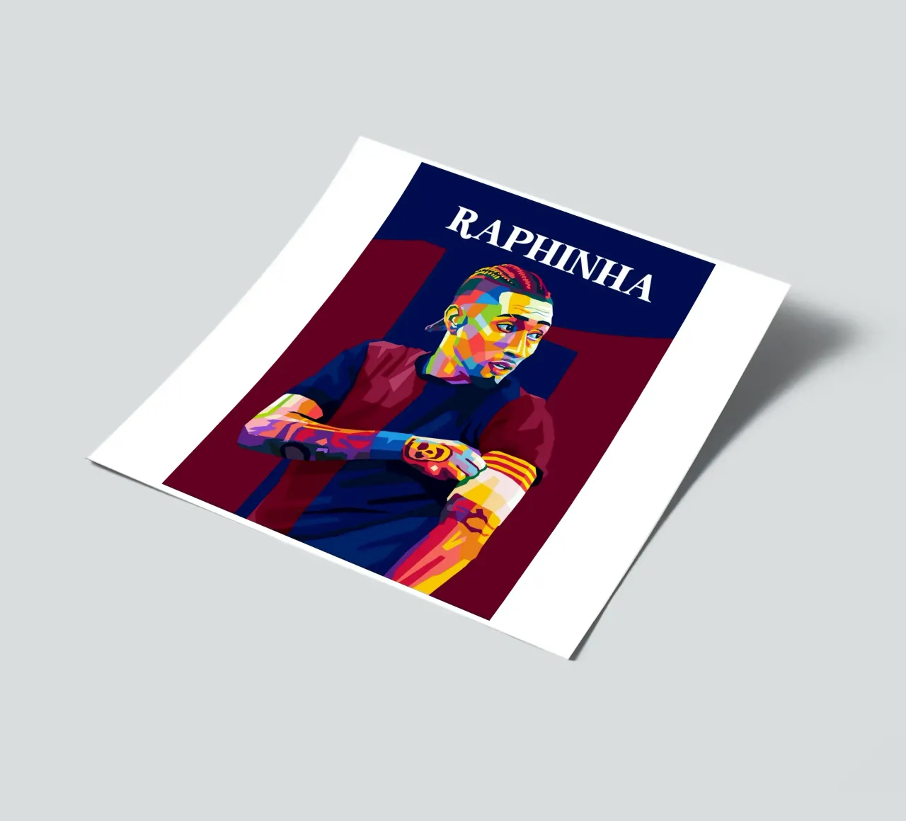 Raphinha Barcelona WPAP sticker sheet by WPAP MALANG