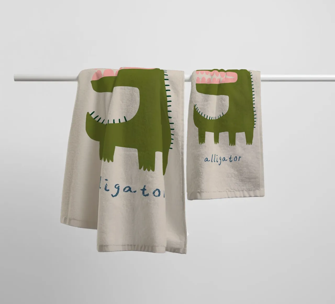 See you later Alligator towel by Little Lola