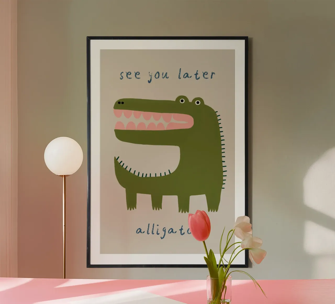 See you later Alligator hahnemühle by Little Lola